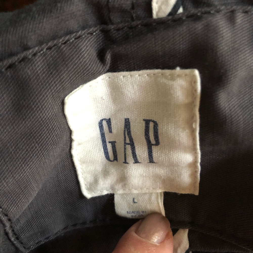 Gap Beaded Gray Utility Jacket Large - image 8